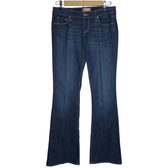 Paige Jeans Womens 27 (30x34) Bootcut Canyon Boot Flare Leg Denim Low Rise Y2K - Picture 1 of 10